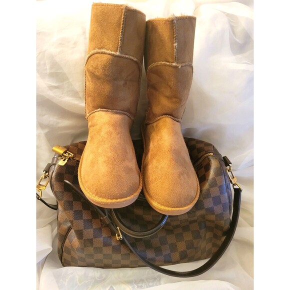 🖤 Brand New Women's Tan Arnina Cozy Faux Fur Winter Boots Size 6-9 - Picture 5 of 16